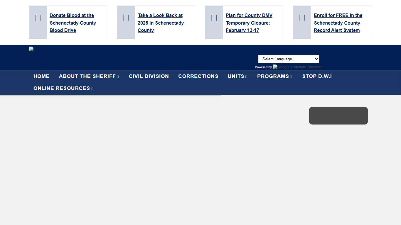 Schenectady County Sheriff's Office | Schenectady County